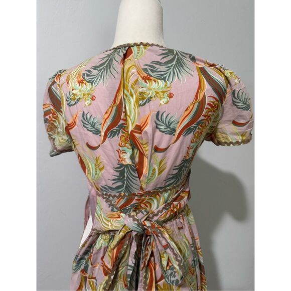 Anthropologie James Coviello paradise embroidered print dress 4 - Picture 8 of 11